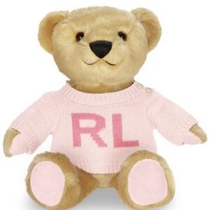 Limited edition Ralph Lauren Bear with Pink Sweater